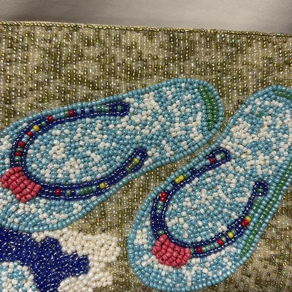 Bamboo Trading Company Beaded Crossbody Club Bag - Multicolor - Picture 6 of 8